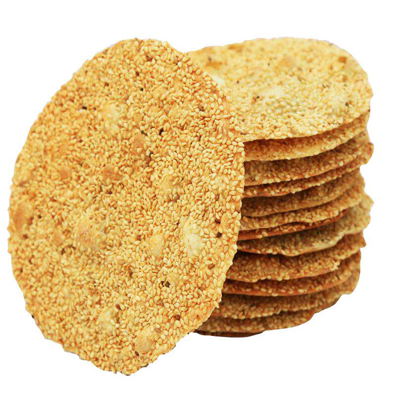 粮乡情缘牌山东淄博周村特产香酥芝麻饼/芝麻片