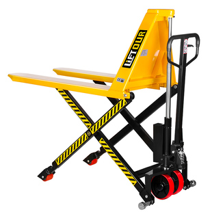 剪叉式高升程搬运车1吨手动液压地牛1.5吨高起升电动升降平台叉车