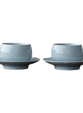 汝山明汝瓷天青茶叙杯茶杯主人杯