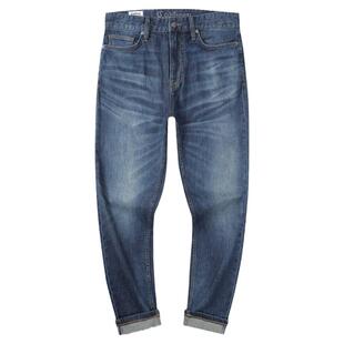 【弹力修身】卡宾复古垂感牛仔裤男夏季轻薄休闲小脚裤长裤