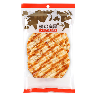 优之良品日式烤鱼片130g鳕鱼片即食低脂深海鲜鱼干办公休闲零食