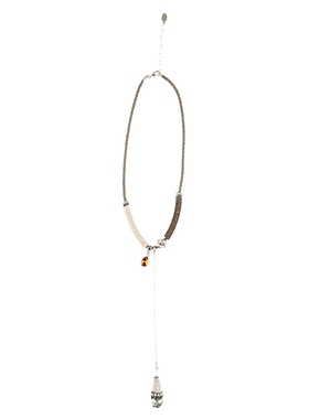 sdeer圣迪奥皮绳吊坠锁骨项链