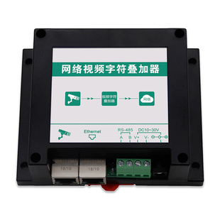 网络视频字符叠加器工地扬尘监测仓库大棚温湿度远程高清视频监控