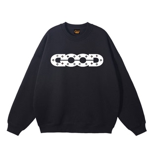 drew美式潮牌GOOD字母圆领加绒卫衣男女秋冬纯棉百搭情侣学生外套