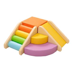 早教中心软体爬滑组合宝宝感统训练攀爬梯婴儿爬爬梯室内软包爬梯