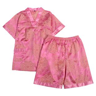 情侣款汗蒸服纯棉男女浴场大码桑拿洗浴服厚料套装家居服睡衣足疗