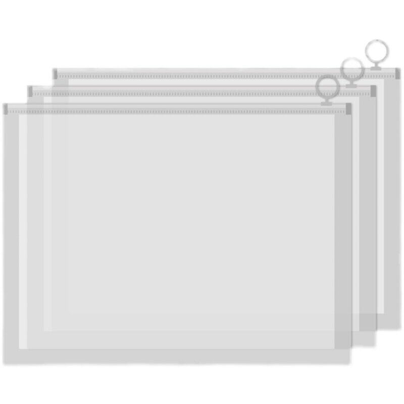 文件袋透明加厚防水拉边袋塑料