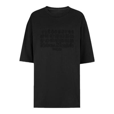 马吉拉反向缝线数字短袖T恤