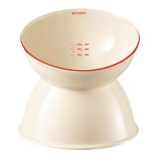 北鼎团圆红锦猫碗陶瓷食盆斜口饭碗防打翻水碗宠物碗狗粮碗餐具