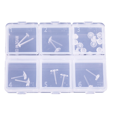 医用纯天然树脂耳钉透明隐形耳棒养耳洞学生耳骨发炎非塑料防堵针