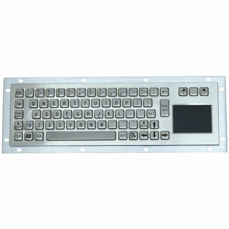 达沃爆款D-8635T工业金属嵌入式PC键鼠一体式自助工控防水键盘