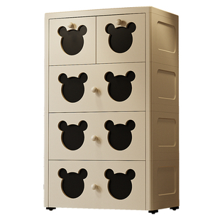 加大抽屉式收纳柜储物箱多层家用置物柜婴儿童衣服五斗橱宝宝衣柜