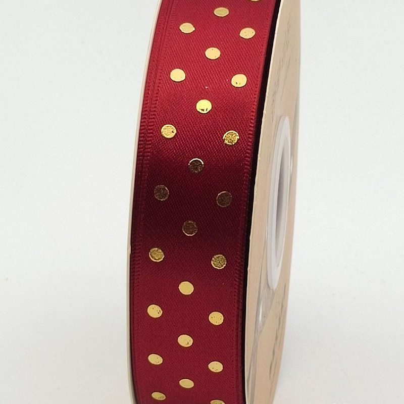 圆点烫金丝带波点彩带厂家蝴蝶结织带直供缎带包装手工批发礼盒