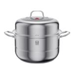 康巴赫蒸锅家用不锈钢加厚多层蒸屉蒸笼包子馒头燃气灶电磁炉适用