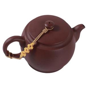 茶壶挂绳梅花形手工编织茶壶绳紫砂壶盖绳子功夫茶道绑茶壶防摔绳