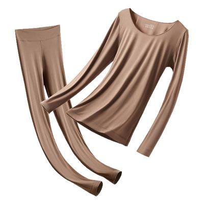 恒源祥肌底秋衣秋裤套装女无痕