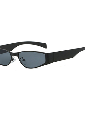 超窄框金属朋克风墨镜男女