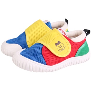 春秋款男女儿童幼儿园室内鞋网面透气机能鞋宝宝软底防滑入园板鞋