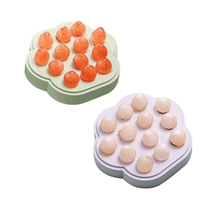 日本硅胶冰格冰块模具食品级软按压家用带盖制冰盒冻冰球制冰神器