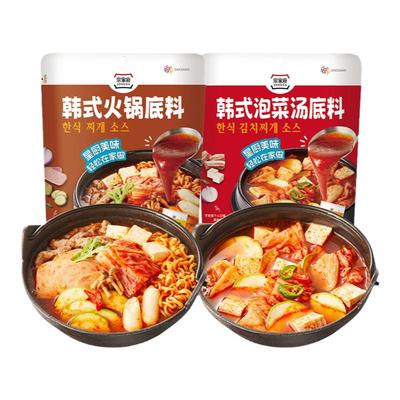 清净园韩式泡菜汤底料170g部队火锅汤包韩国速食辣白菜排骨汤底料
