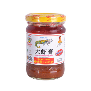 潘泰诺华星大虾膏开盖即食不腥虾酱空心菜冬阴功汤料200g泰国进口