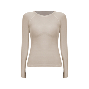 健身t恤女速干健身服女瑜伽速干上衣女运动上衣薄款健身长袖T恤春