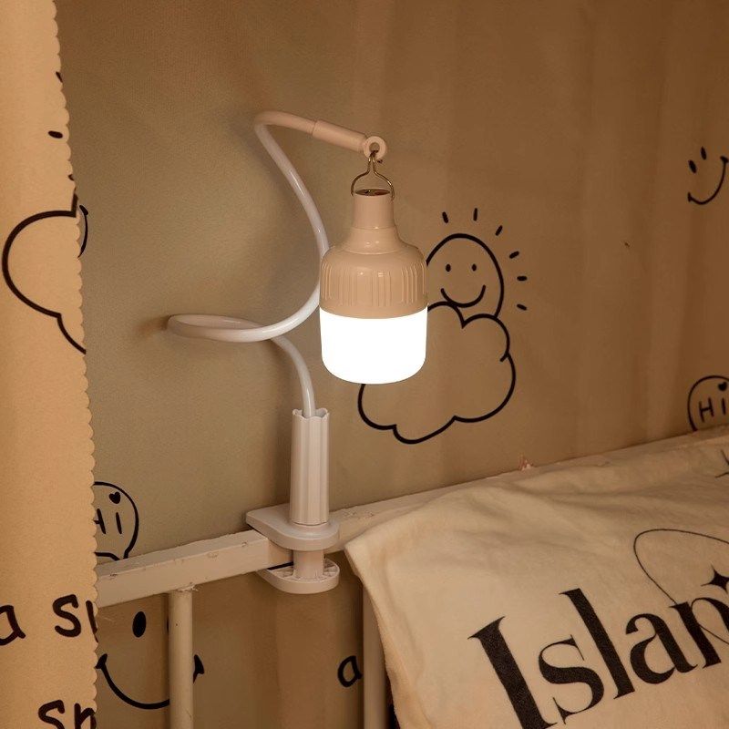 床头吊灯悬挂可夹蚊帐帘内小夜灯学生宿舍上铺内卷神器学习床上灯