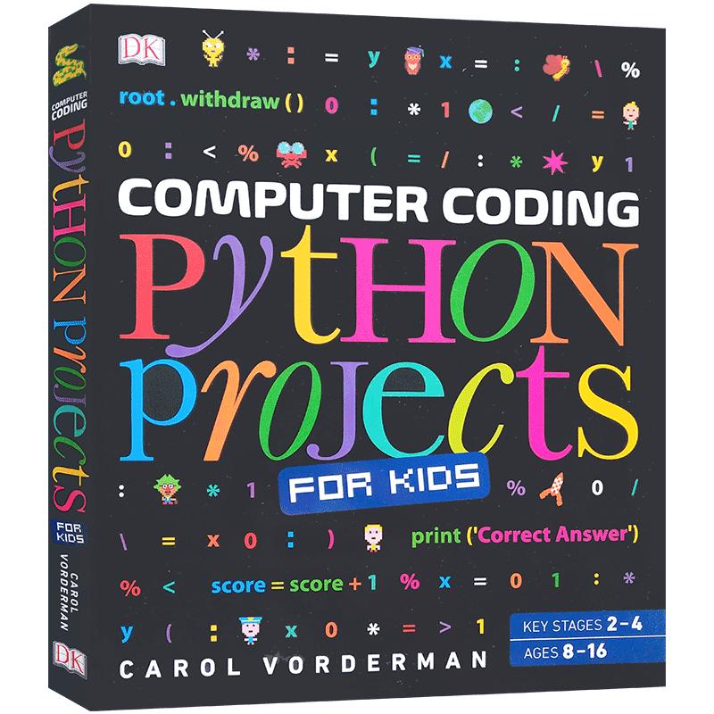 DK儿童Python程序编程图解指南 英文原版 Computer Coding Python Projects for Kids DK儿童编程语言学习系列 英文版英语书籍