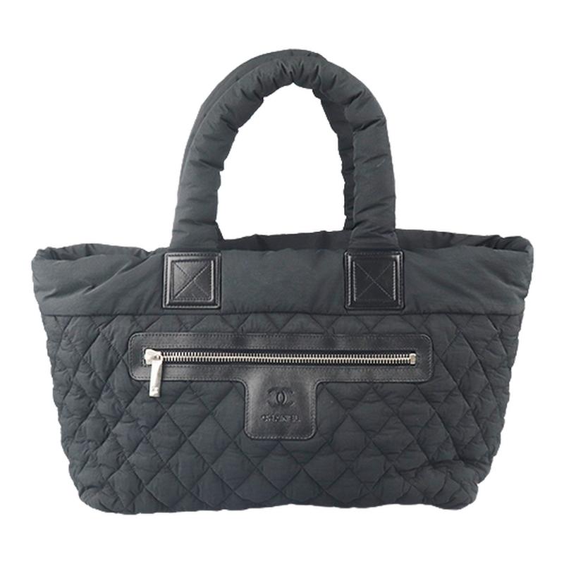 【自营】中古「9.0新」CHANEL(香奈儿)拉链黑色尼龙中号托特包