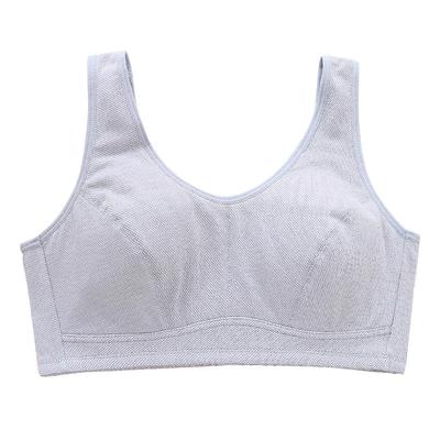 简约无钢圈棉上托中老年内衣背心