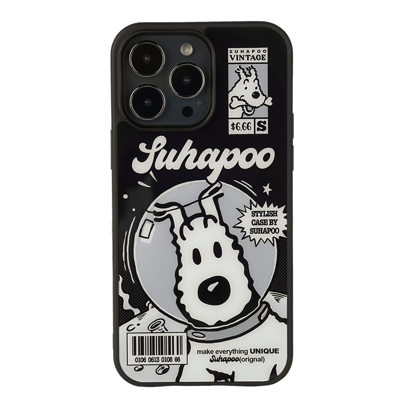 suhapoo壳内策展 复古漫画丁丁狗磁吸附手机壳iPhone17promax苹果16原创13ins风15pro14pl