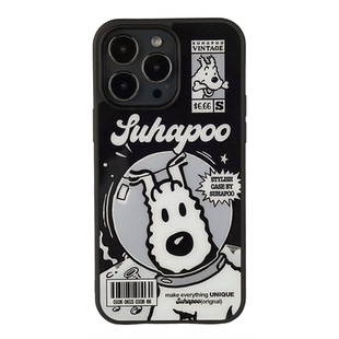 suhapoo壳内策展 复古漫画丁丁狗磁吸附手机壳iPhone17promax苹果16原创13ins风15pro14plus全包美式复古