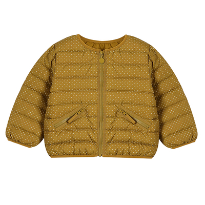 女童杜邦三防90白鸭绒短款羽绒服