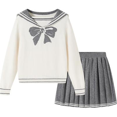 英氏女童学院套装2025秋冬季新款