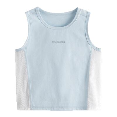 【速干防晒】马克珍妮男童轻潮运动背心 儿童上衣夏装新款550560