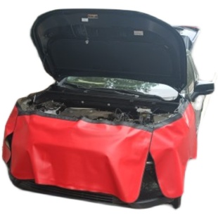 汽车叶子板护垫三件套维修保养皮革护布防脏防划翼子板防护罩挡布