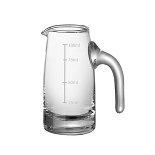 分酒器白酒烈酒杯家用套装一口杯商用玻璃高级感带刻度带杯架