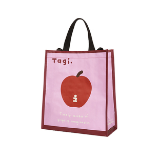 Tagi.蜡笔苹果想象《i》彩色可爱环保购物袋手提防水编织袋
