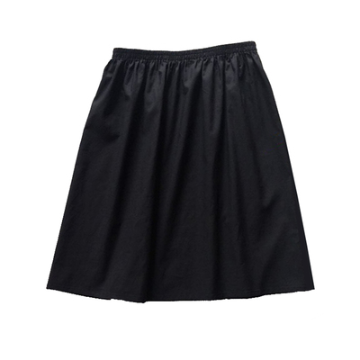 纯棉半身安全防走光黑白色内衬裙