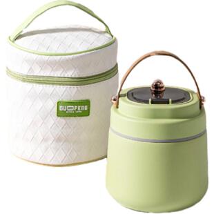 国风保温饭盒桶套冬天不锈钢24小时超长保温饭盒袋便携上班族汤壶