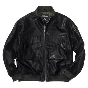 AK男装复古G8飞行员PU皮夹克男士工装外套机车皮衣潮