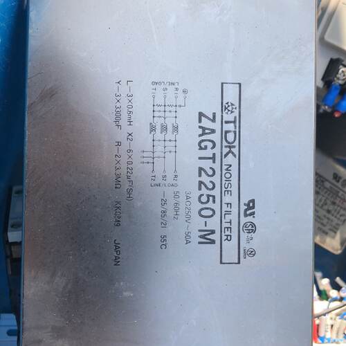 【询价】三相电源滤波器，TDK ZAGT2250-m三相电源滤波器原适用