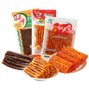 玉峰辣条香辣蹄筋/仙人掌/素牛筋童年味道小时候怀旧辣味休闲零食