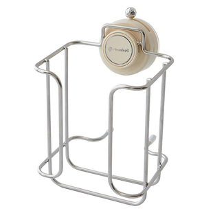 吸盘湿纸巾收纳架卫生间壁挂式免打孔厕所抽纸盒湿巾洗脸巾放置盒