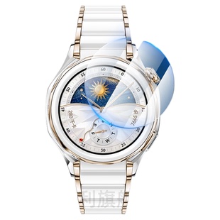 华为watchgt5pro手表膜WATCHGT5保护膜gt4手表钢化膜gt3pro防摔爆高清曲面陶瓷膜42/46mm全覆盖表盘贴膜适用