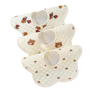 婴儿口水巾纯棉a类围嘴男女宝宝围脖防水防吐奶新生透气围兜吸水