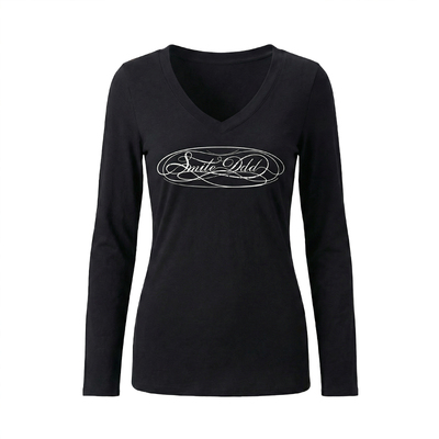 月垂系列V领长袖爵士舞休闲上衣