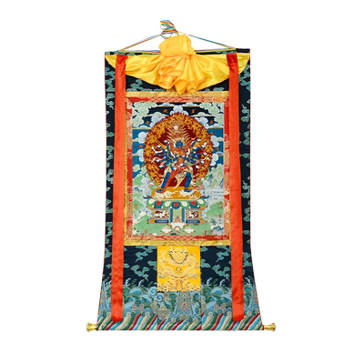 玄关装饰挂画矿物颜料唐卡