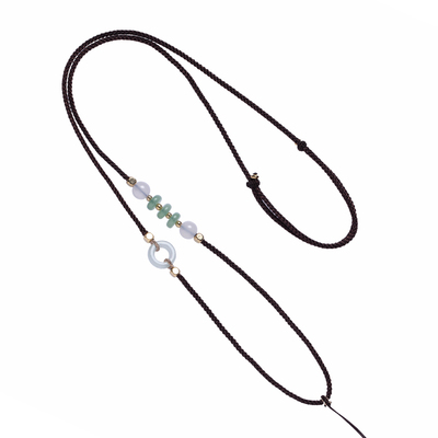 手工编制吊坠挂绳高档佛公项链挂绳翡翠玉石黄金配绳男女吊坠挂绳