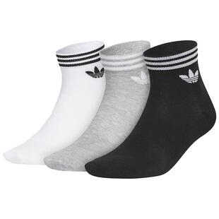 滔搏adidas阿迪三叶草中性三双装袜子男女同款短筒袜简约JL7668